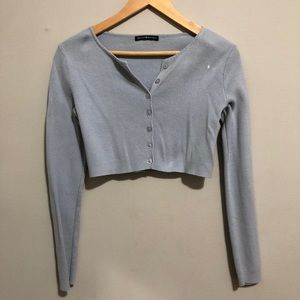 Brandy Melville light blue knit cardigan sweater